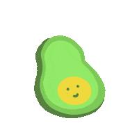 kajun97 food diet fruits avocado Sticker
