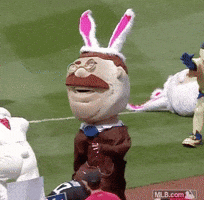 Tackling Easter Bunny GIF by MLB