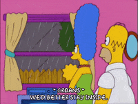 raining homer simpson GIF