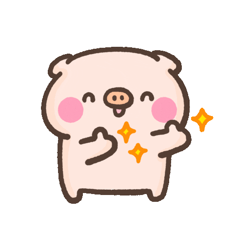 Pig Thumbs Up Sticker