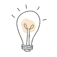 mentalizeartes idea lamp fofo luz Sticker