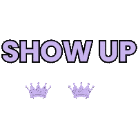 Fitness Show Up Sticker by Queens - Pole. PIlates. Recovery