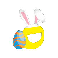 cardfactory bunny easter wakey cardfactory Sticker