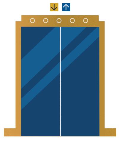 qparc up lift floor elevator Sticker