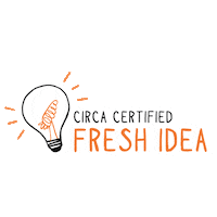 circadesign idea carrot lightbulb dream it Sticker