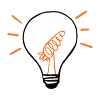 circadesign idea carrot lightbulb dream it Sticker