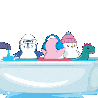 Water Spinning Sticker by Pudgy Penguins