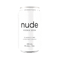 Usa Canada Sticker by Nude Beverages