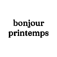 Spring Bonjour Sticker