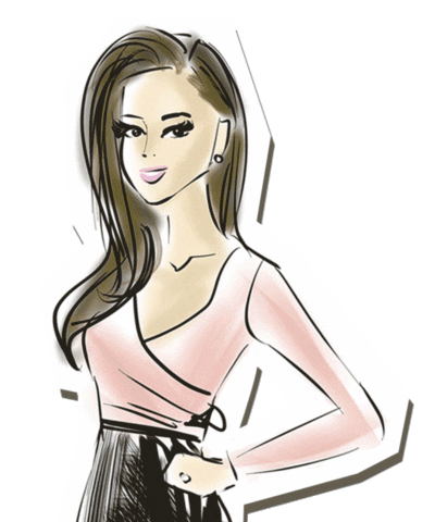 ChicSketch girl fashion new post swipe up Sticker