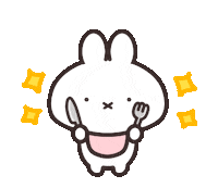 うさぎ Eating Sticker