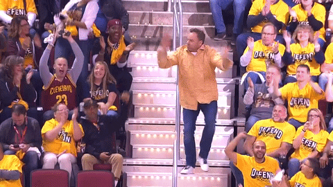 cleveland cavaliers dancing GIF by NBA