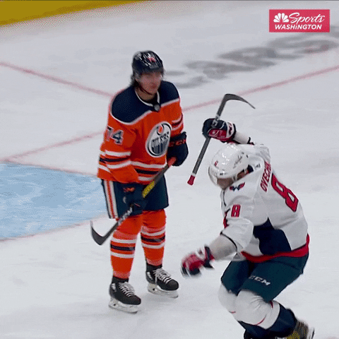 Hockey Celebrate GIF by NBC Sports Washington