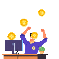 LifeSigner happy smile crypto win Sticker