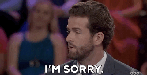 Sorry Episode 12 GIF by The Bachelorette