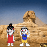 Ancient Egypt Sphinx GIF by Zhotcita