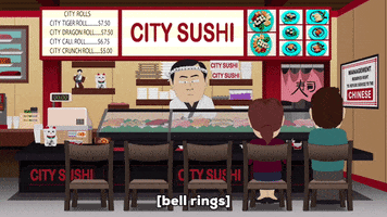 sushi eating GIF by South Park 