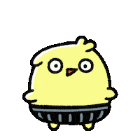 Chick Hello Sticker