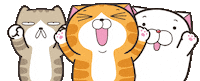 Happy Cat Sticker by MochiDad