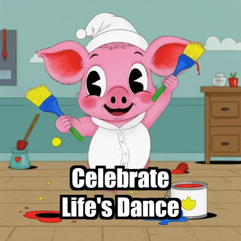 Celebration Life GIF by The Pigasso