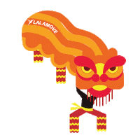 Chinese Orange Sticker by Lalamove