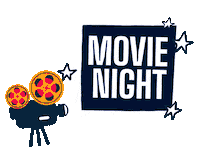 Movie Night Sticker by Downtown Houston