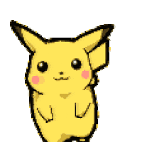 Pika Cute Pokemon Sticker