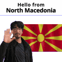 North Macedonia Mk Sticker