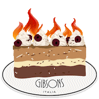 Chocolate Flaming Sticker by Gibsons Restaurant Group