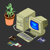 Blue Screen Waiting GIF by bad arithmetic