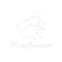 Mayflowerknitting fashion logo knitting yarn Sticker