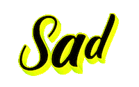 sad text Sticker