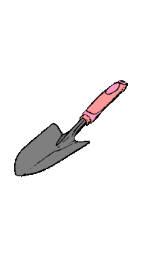 Shovel Sticker by Mama Bees Flower Farm