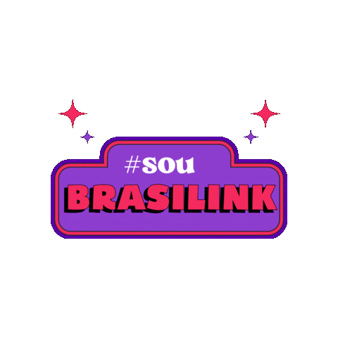 Brasilink giphygifmaker retro hashtag brilho Sticker