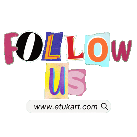 Follow Us Sticker by Etukart