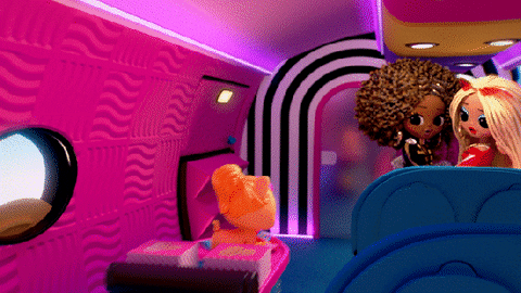 Cat Travel GIF by L.OL. Surprise!