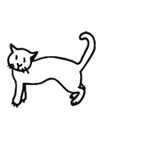 cat wedding Sticker by Mary Trufel