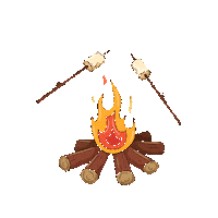 Party Camping Sticker by Maplr