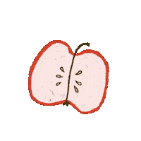 piccola_erin red apple erincunningham studiopiccola Sticker