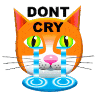 Sad Cat Sticker by PEEKASSO