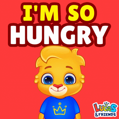 Hungry Feed Me GIF by Lucas and Friends by RV AppStudios