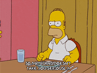 homer simpson smile GIF