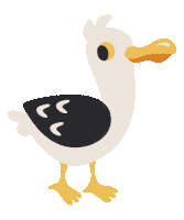 Max Seagull Sticker by Maxomorra