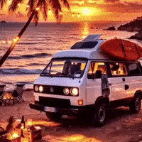 Beach Vw T3 GIF by VanTrip.it