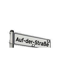 Straßenschild Sticker by Max Vol
