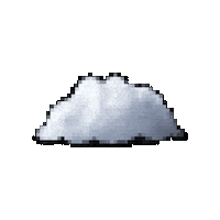 Rain Pixel Art Sticker