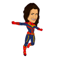 Capita Marvel Sticker by Digital Muniz