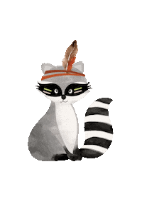 Racoon Raton Laveur Sticker