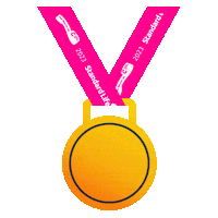 StandardLifeUK running racing gold winner Sticker