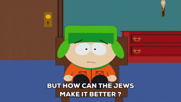 sitting kyle broflovski GIF by South Park 
